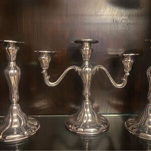 Elegant Silver Candelabra